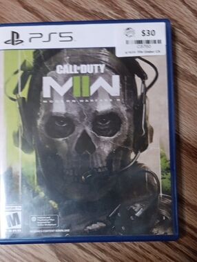 Sony PS5 Call of Duty Modern Warfare II - Black & Green Cover